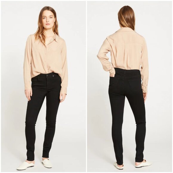 Universal Standard Denim - Universal Standard Mid Rise Skinny Jeans Black size 10 Stretch